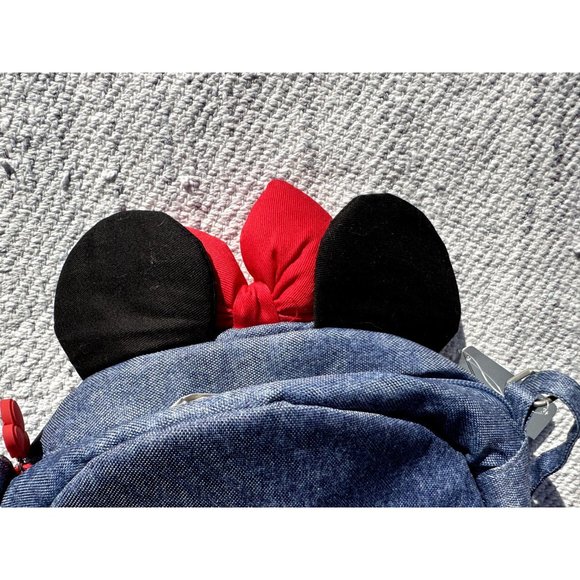 Disney Purse Minnie Mouse Pride Denim Bag 3D Ears Rainbow Crossbody Costume Cop - Picture 7 of 8